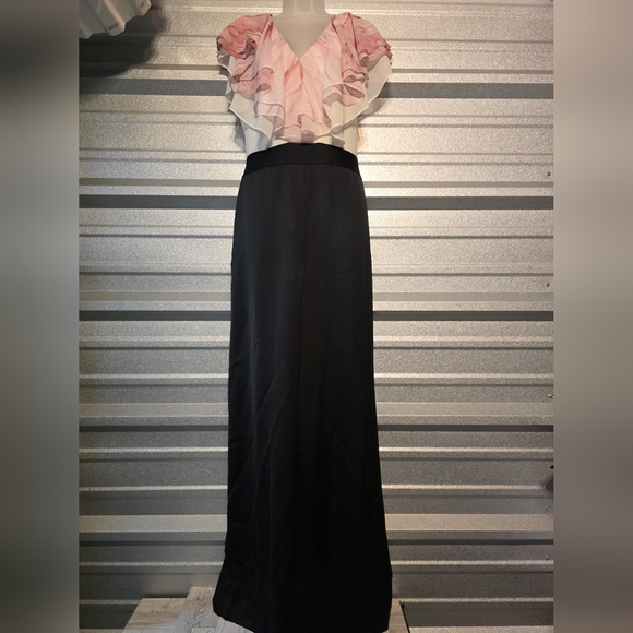 Ted Baker Pink and Black Maxi Skirt - Picture 1 of 5